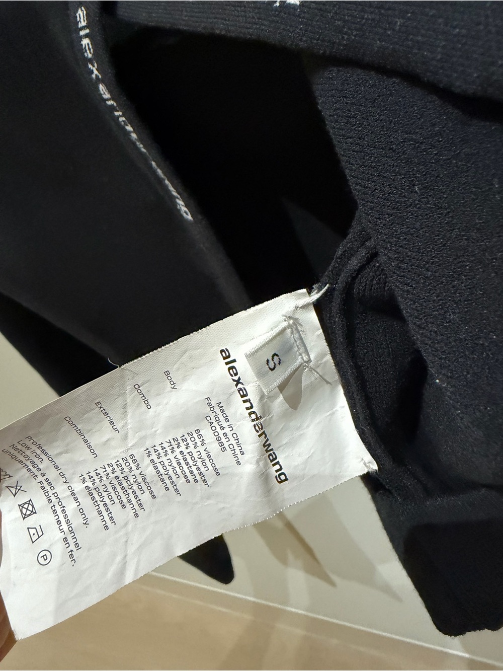 Alexander Wang Black Branded Knit Collar Top - Picture 4 of 4